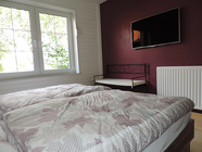 Schlafzimmer mit TV
