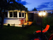 Ferienhaus bei Nacht
